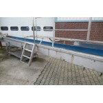 50 cm breed, 11,60 meter lengte. Gebruikt. RVS transportband.